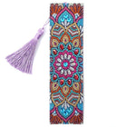 Lesezeichen Mandala orange/blau - Diamond Painting