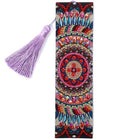 Lesezeichen Mandala rot/blau - Diamond Painting