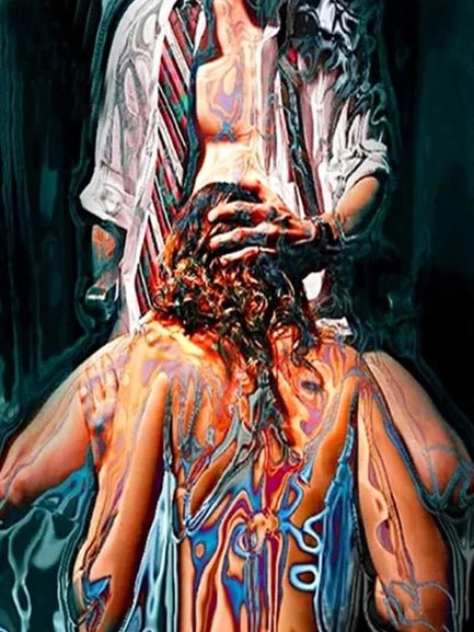 Liebespaar halt meinen Kopf fest - 5D DIY Diamond Painting