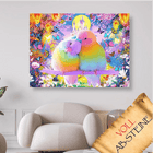 Liebesvögel vor dem Dornröschenschloss - Voll AB 5D DIY Diamond Painting