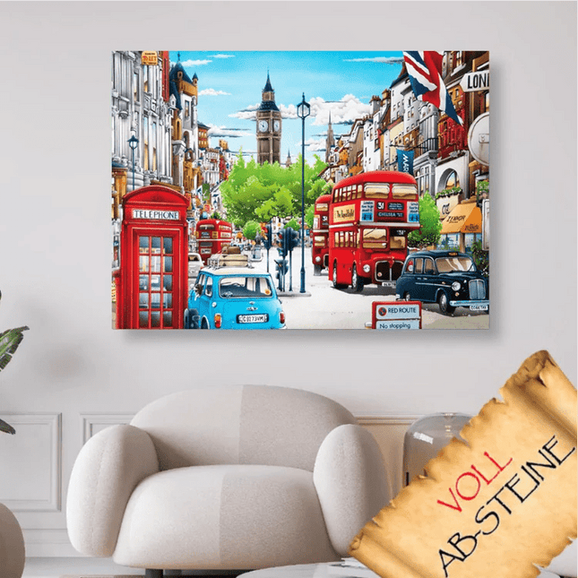 Londen mit der Big Ben - Voll AB 5D DIY Diamond Painting