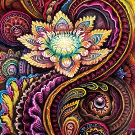 Lotusblüte Mandala Modern - Voll AB 5D DIY Diamond Painting
