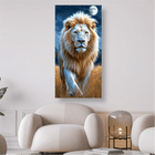 Löwe im Vollmond - 5D DIY Diamond Painting