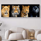 Löwe, Tiger, Leopard und Puma - 5D DIY Diamond Painting