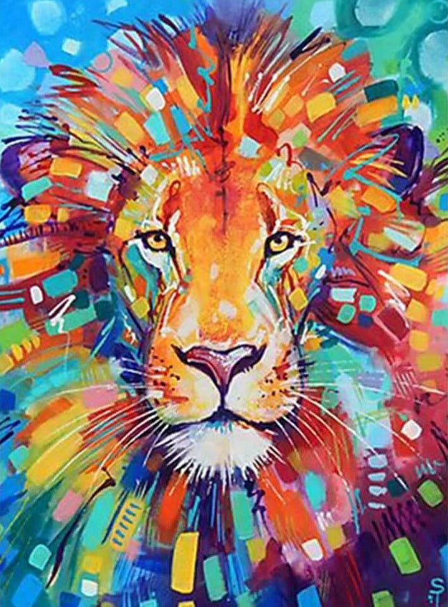 Löwe - Voll AB 5D DIY Diamond Painting