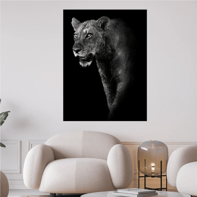 Löwen Dame - 5D DIY Diamond Painting