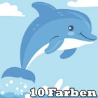 Lustiger Delphin Kindermotiv - 5D DIY Diamond Painting
