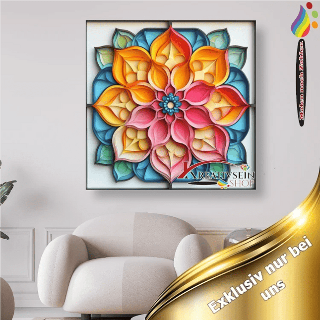 Mandala 2 - Malen nach Zahlen