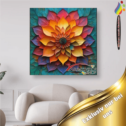 Mandala 3 - Malen nach Zahlen