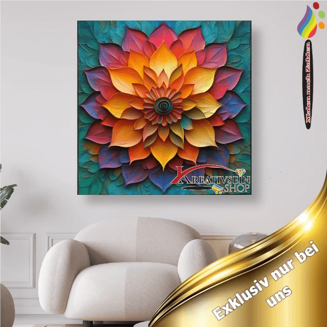 Mandala 3 - Malen nach Zahlen