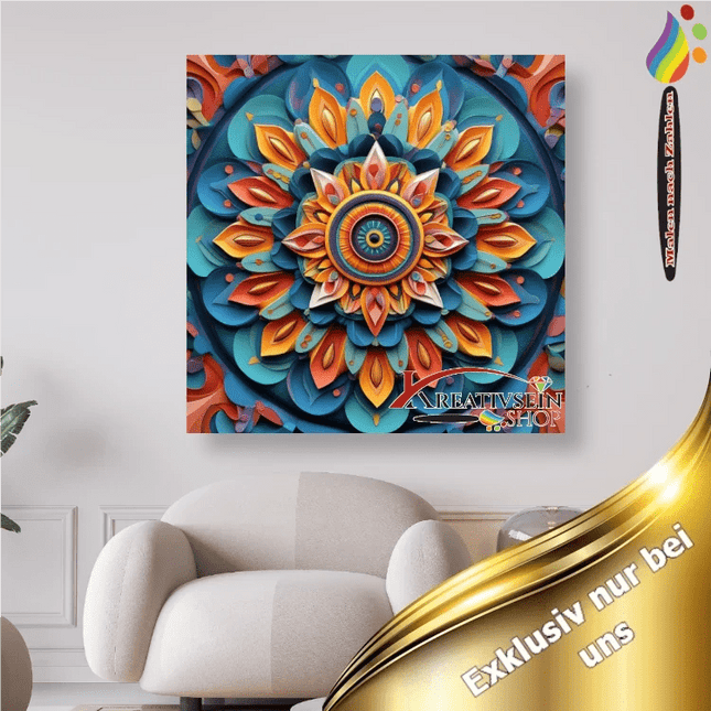 Mandala 4 - Malen nach Zahlen