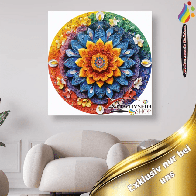 Mandala 8 - Malen nach Zahlen