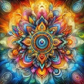 Mandala Blume 200 Farben LA - 5D DIY Diamond Painting