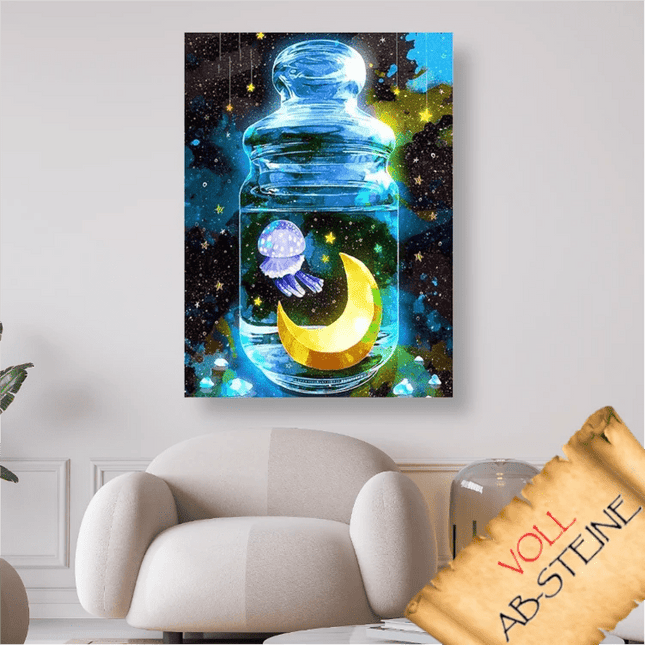 Mond im Glas - Voll AB 5D DIY Diamond Painting