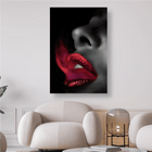 Mund mit roten Lippen und Rauch - 5D DIY Diamond Painting