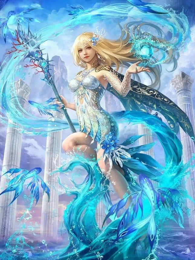 Nymphe des Wasser´s - 5D DIY Diamond Painting