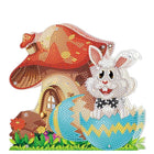 Osterhase im Osterei Aufsteller mit LED - Diamond Painting
