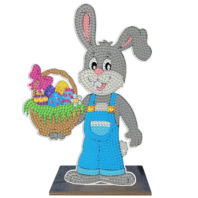 Osterhase mit Korb Aufsteller - Diamond Painting