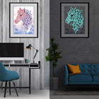 Pferdekopf - Glow in the Dark Diamond Painting