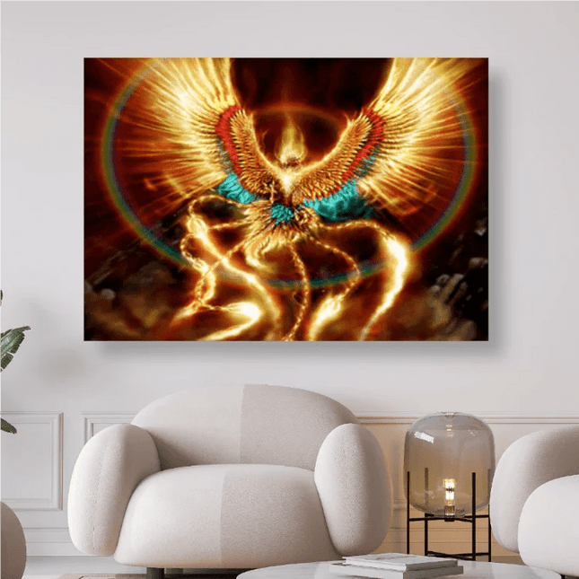 Phoenix in Gold Feuervogel - 5D DIY Diamond Painting