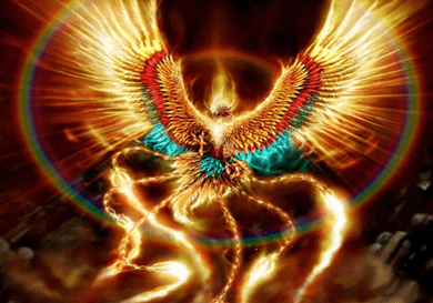 Phoenix in Gold Feuervogel - 5D DIY Diamond Painting