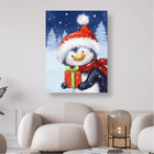 Pinguin mit Geschenk - 5D DIY Diamond Painting