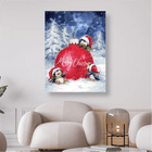 Pinguine mit Weihnachtsbaumkugel - 5D DIY Diamond Painting