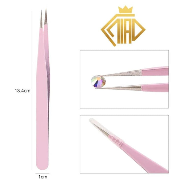 Pinzette Metall gerade oder gebogen - Diamond Painting