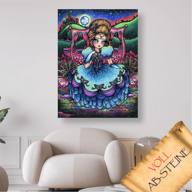 Prinzessin mit Kutsche - Voll AB 5D DIY Diamond Painting