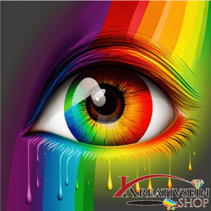 Regenbogen Auge - Malen nach Zahlen