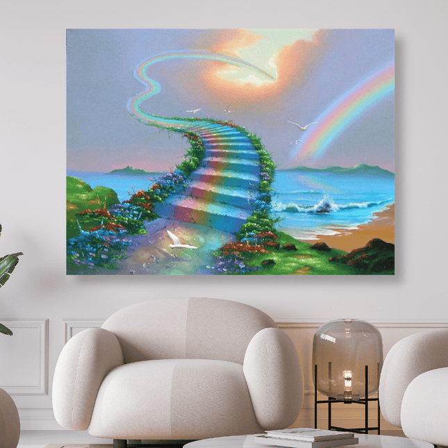Regenbogentreppe in den Himmel - 5D DIY Diamond Painting
