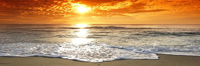 Roter Himmel und das Meer - 5D DIY Diamond Painting