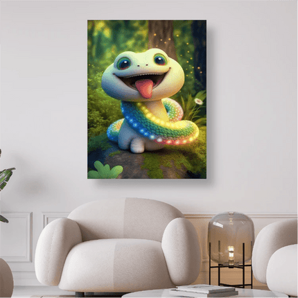 Salti der Schlangendino - 5D DIY Diamond Painting