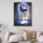 Schmetterling im Winter - 5D DIY Diamond Painting