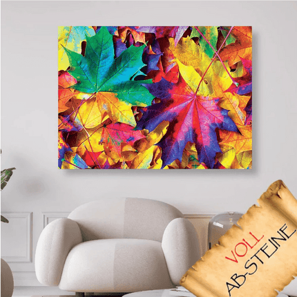 Schönes buntes Herbstlaub - Voll AB 5D DIY Diamond Painting