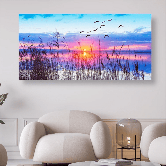 Sonnenuntergang am See - 5D DIY Diamond Painting