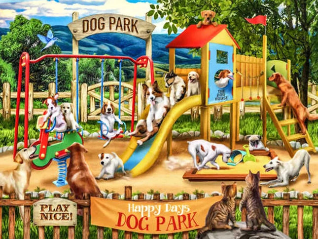 Spielplatz für Hunde - Voll AB 5D DIY Diamond Painting