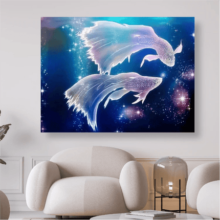 Sternzeichen Fische - 5D DIY Diamond Painting
