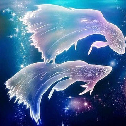 Sternzeichen Fische - 5D DIY Diamond Painting