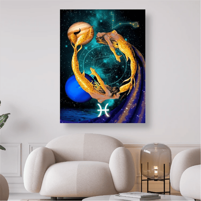 Sternzeichen Fische - 5D DIY Diamond Painting