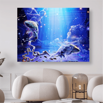 Sternzeichen Fische - 5D DIY Diamond Painting