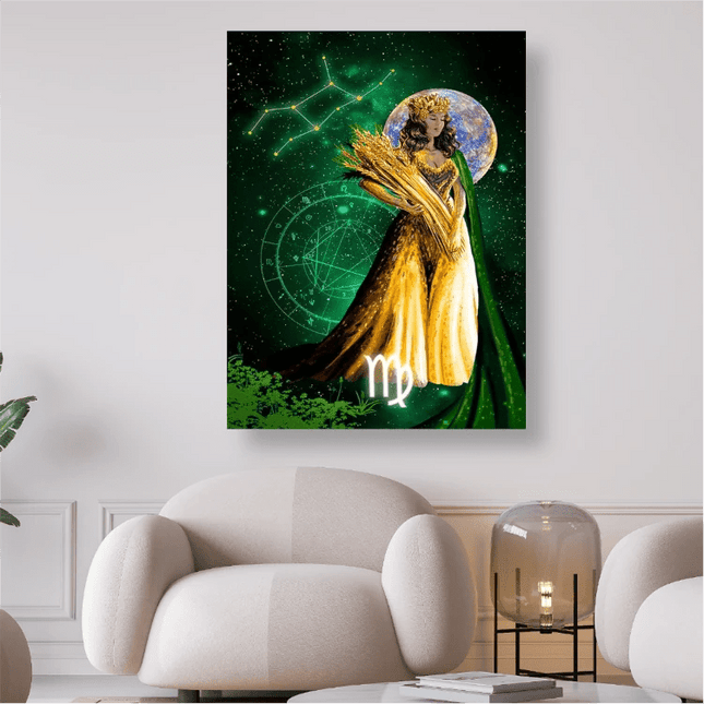 Sternzeichen Jungfrau - 5D DIY Diamond Painting