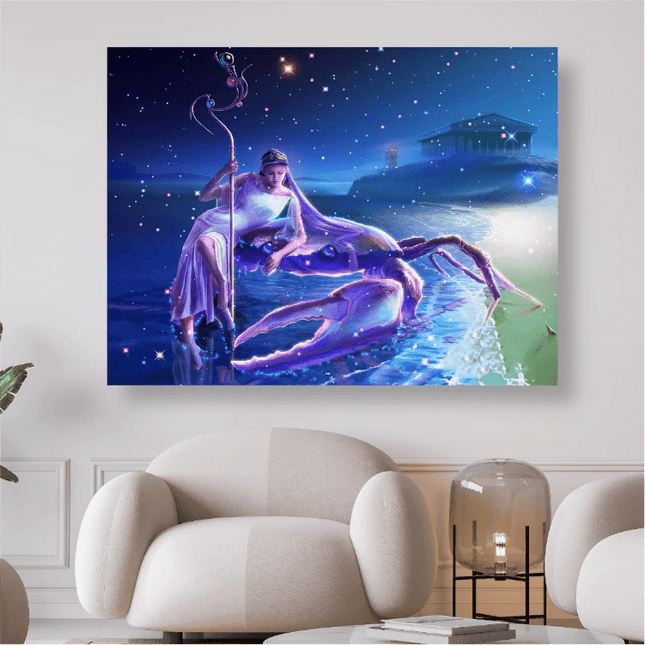 Sternzeichen Krebs - 5D DIY Diamond Painting