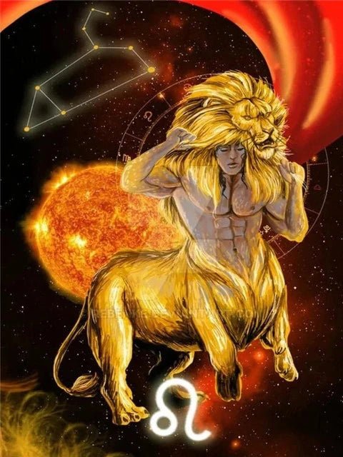 Sternzeichen Löwe - 5D DIY Diamond Painting