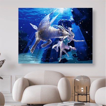 Sternzeichen Steinbock - 5D DIY Diamond Painting