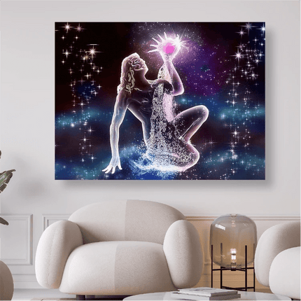 Sternzeichen Wassermann - 5D DIY Diamond Painting