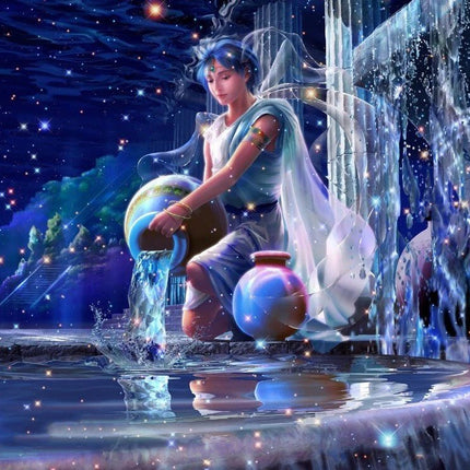 Sternzeichen Wassermann - 5D DIY Diamond Painting
