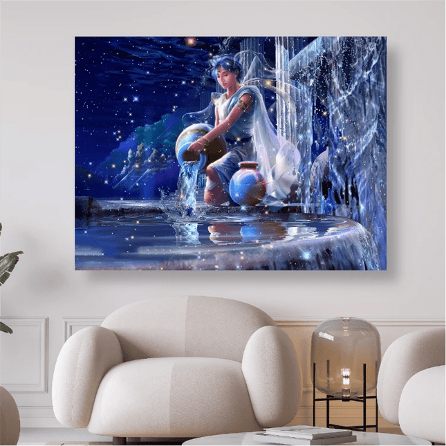 Sternzeichen Wassermann - 5D DIY Diamond Painting