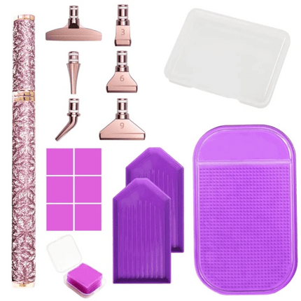 Stift mit 6 Metall Aufsätzen + Set - Diamond Painting