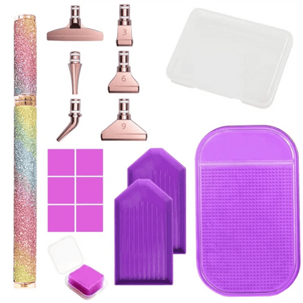 Stift mit 6 Metall Aufsätzen + Set - Diamond Painting
